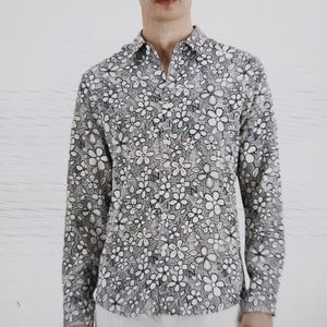 Men's floral-print shirt